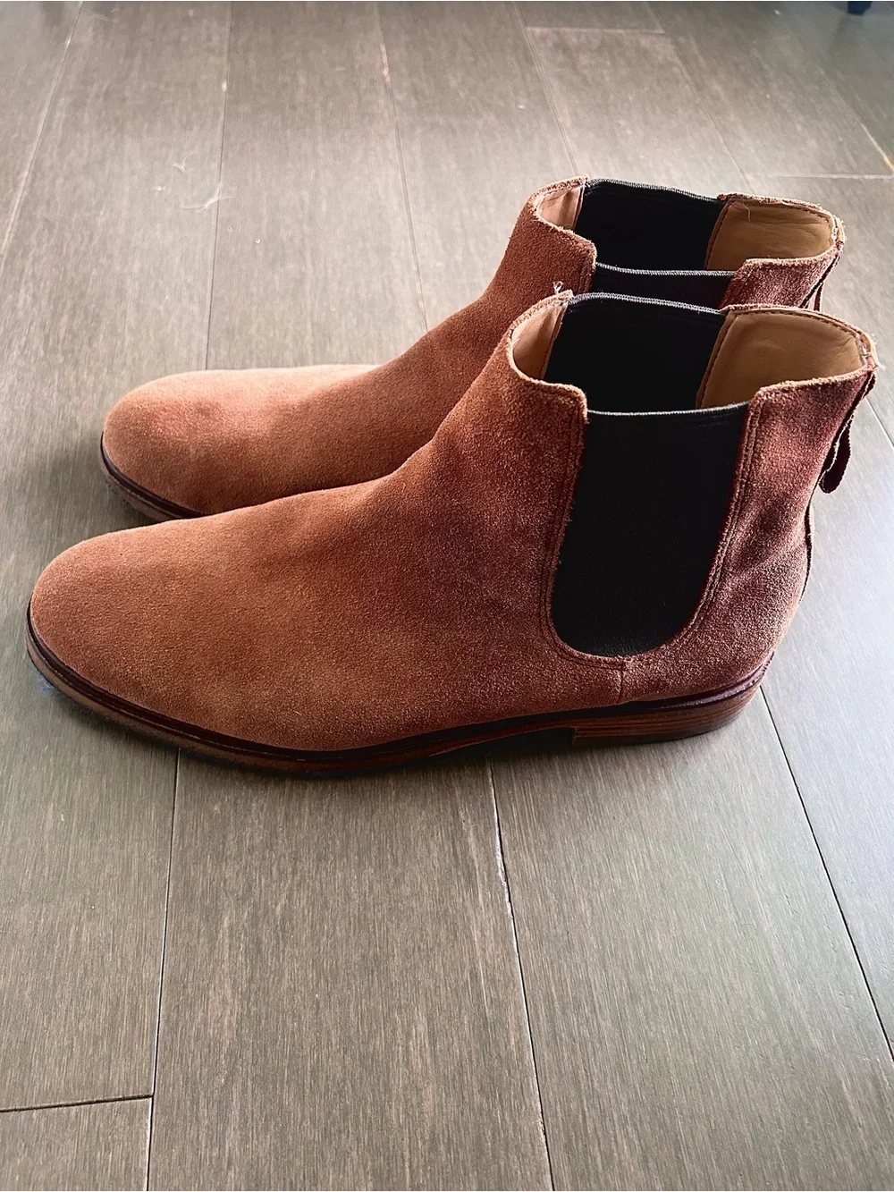 Clarks Men's Clarkdale Gobi Chelsea Boot, Dark Tan Suede, 11.5 M US